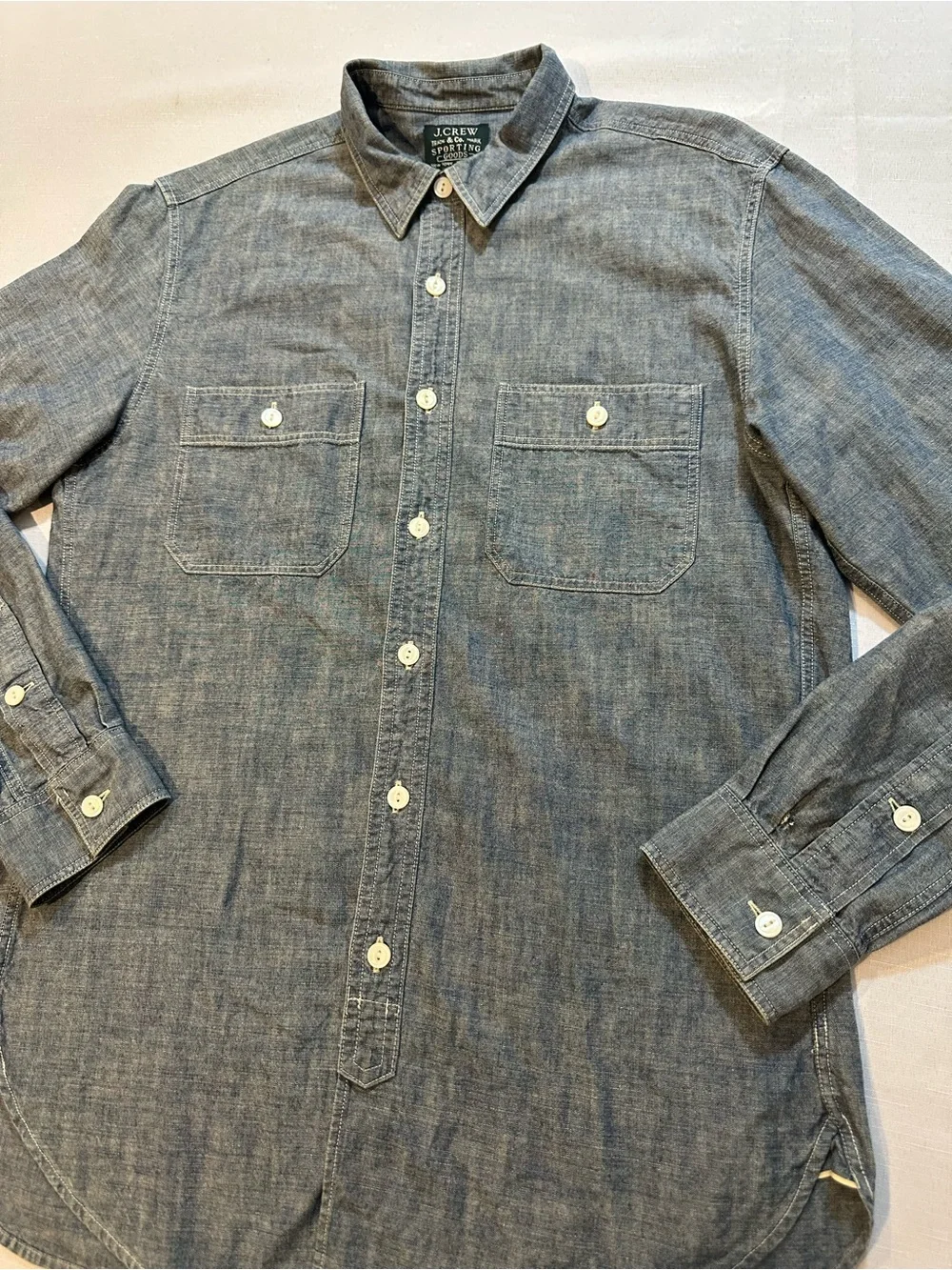 J.Crew Sporting Goods Chambray Work Shirt Small